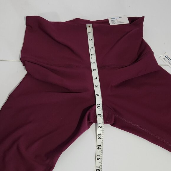 Old Navy Burgundy Red Extra High-Rise Stretch Leggings - Size M - Picture 10 of 13